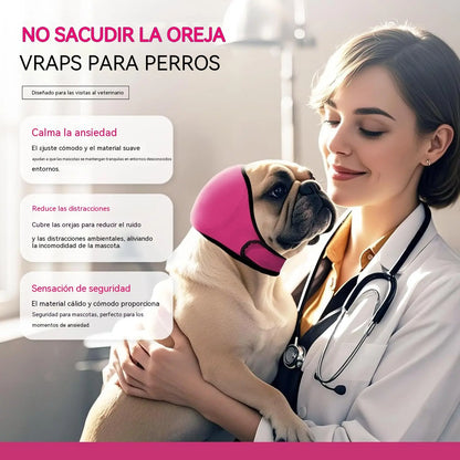🐶 Ochranná čelenka pre psov: tlmí hluk a je vodovzdorná. Je vyrobená z vysoko kvalitného neoprénu a chráni uši vášho domáceho maznáčika a upokojuje ho. ✨🌊