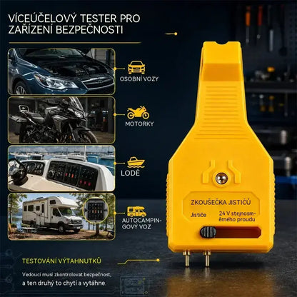 ⚡💥Tester pojistek do auta a kleště 2 v 1 (kompatibilní s 12V/24V / zelená LED kontrolka / nastavitelná rozteč / vytahovací kleště / použití v autě, nákladním autě, lodi)! 🚗✨