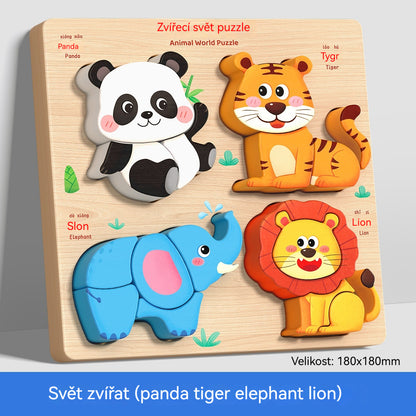 👧🏻🧩【-60% ZĽAVA】 Montessori 3D puzzle pre 1–6 roky
