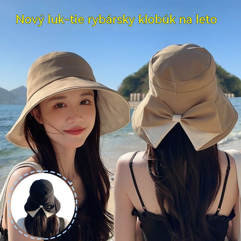 🎀🎀 50% zľava 👒 | Retro klobúk s mašľou: Skladací a priedušný, letná nevyhnutnosť.