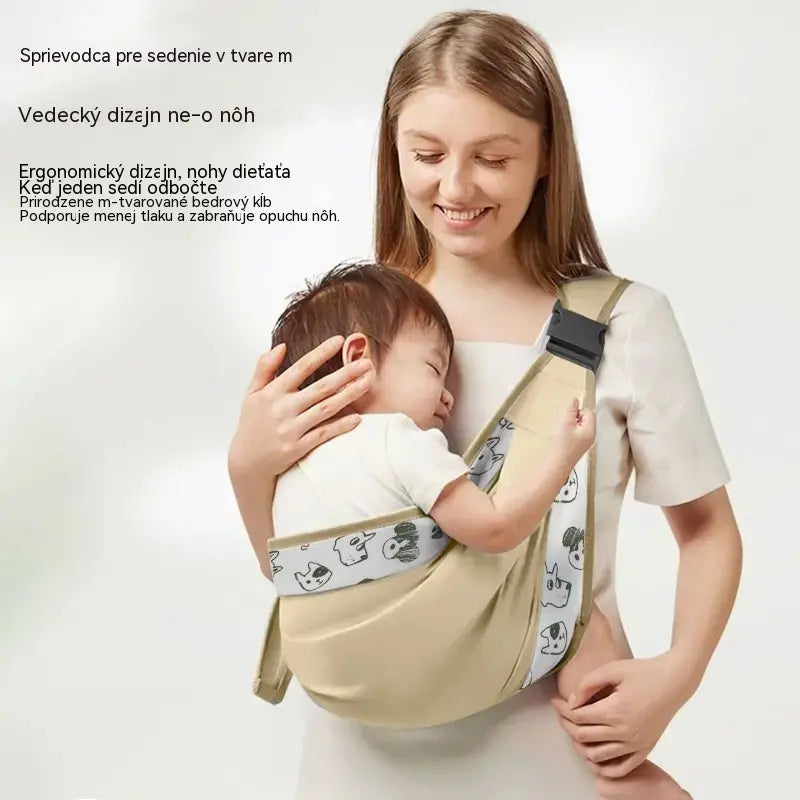 👶 Priedušný nosič 4 v 1: umožňuje nosiť dieťa vpredu alebo na chrbte, tvárou dovnútra alebo von, pohodlný pre bábätká od 0 do 36 mesiacov. 💞✨