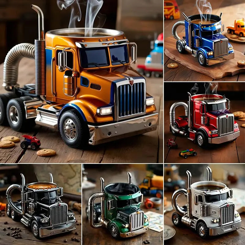 🚛 Ručne vyrobené kávové šálky pre kamióny