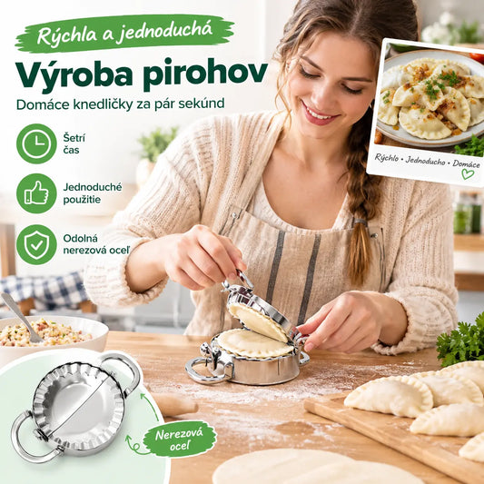 🥟Vykrajovacia forma 8,5 cm + forma na knedle 8,5 cm✨ Pripravte si dokonale domáce knedle za pár minút! ✨ Potravinárska nehrdzavejúca oceľ