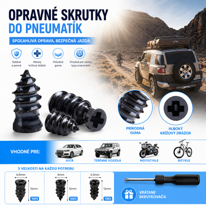 🚘【1 sada, 31 kusov】🔗Súprava gumových klincov na opravu bezdušových pneumatík