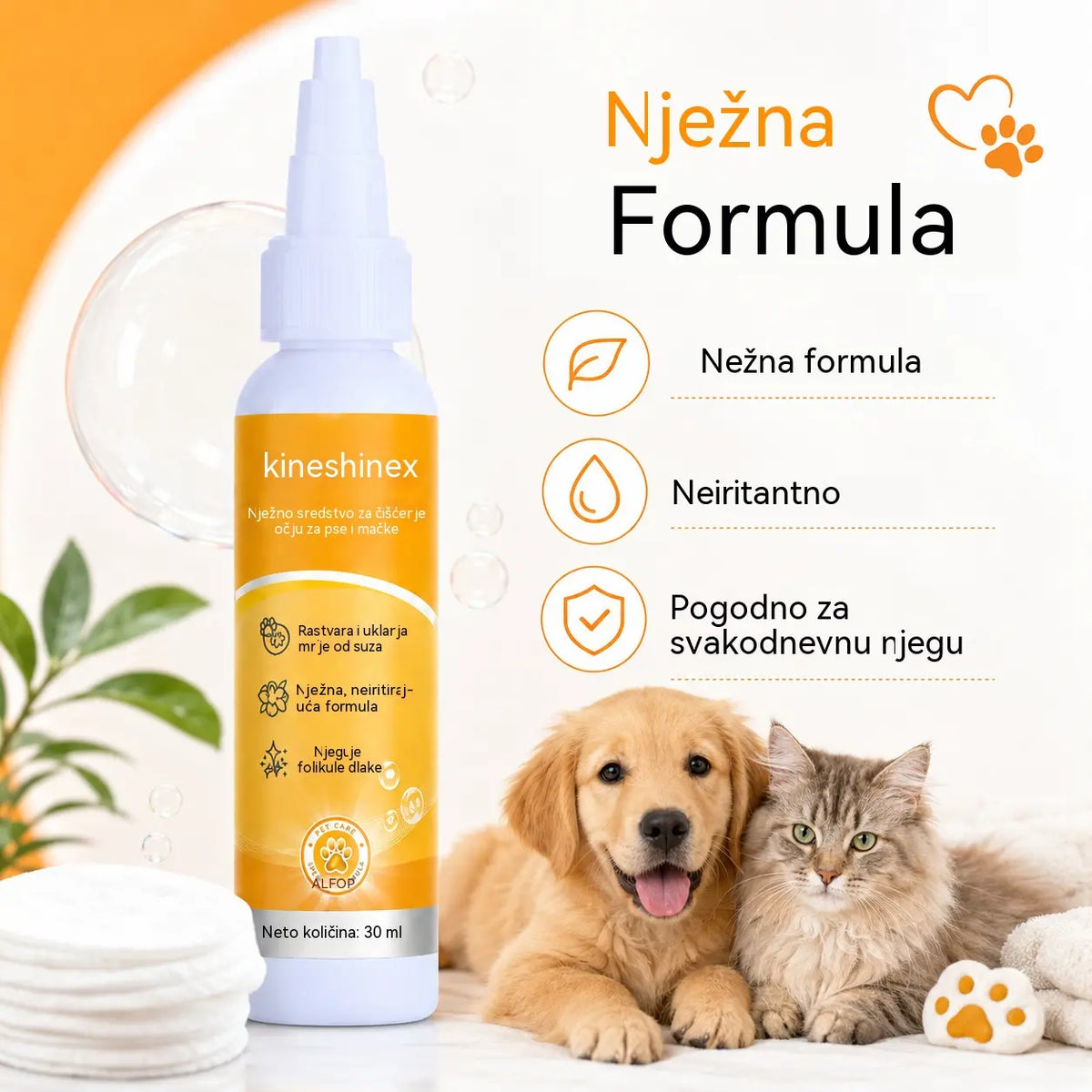 【Kupite 1, dobijte 1 gratis】🐱🐶Nježne hranjive kapi za uklanjanje mrlja s očiju kućnih ljubimaca