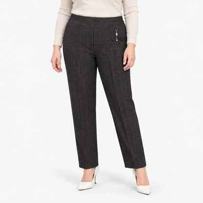 [Veľkosti XL – 8XL / 4 varianty] Ležérne nohavice s rovným strihom pre zrelé ženy (jeseň/zima)