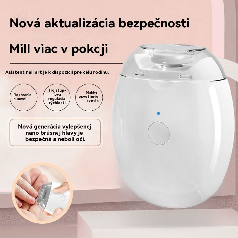 💅 ✨ Automatický pilník na nechty 1, bezpečná a šetrná starostlivosť o nechty 👶🔧
