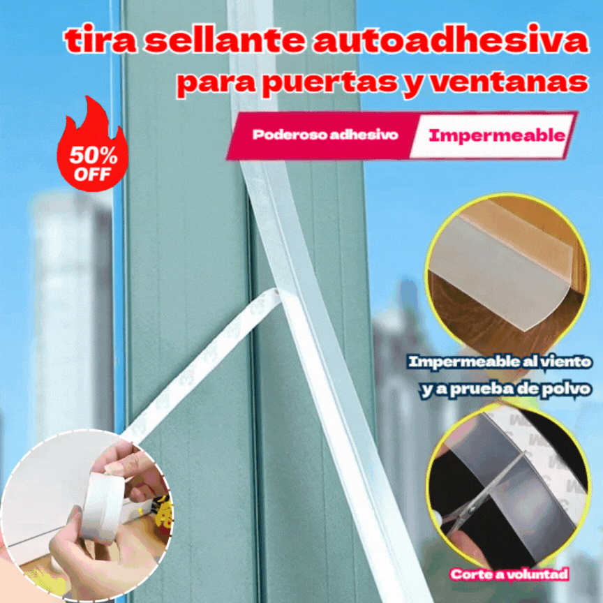 🚪 【5M】PVC tesniaca lišta na spodnú časť dverí – ochrana proti prachu a prievanu