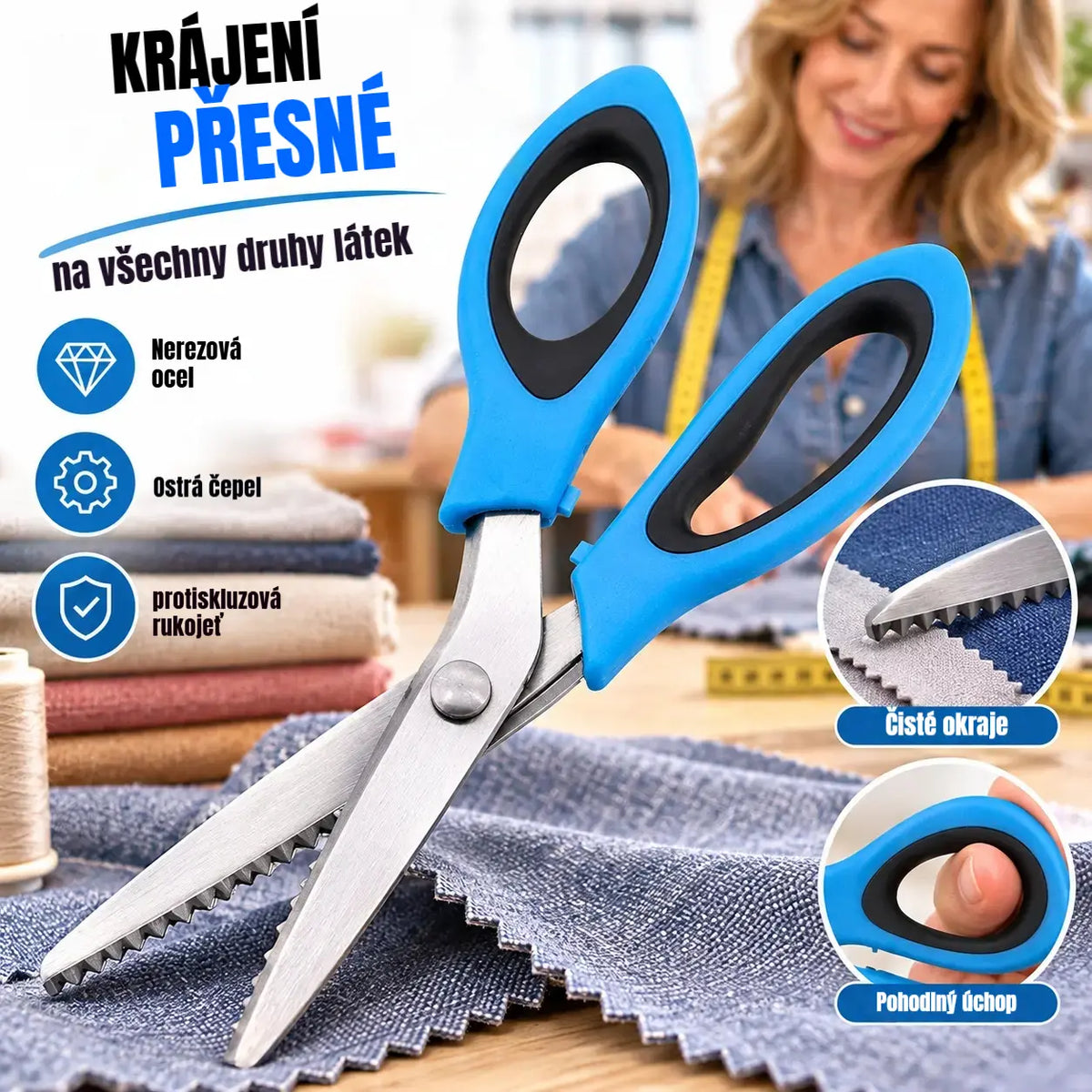 ✂️【Kupte 1, dostanete 1 zdarma】🔥Profesionální nůžky na stříhání – ostré nůžky na stříhání