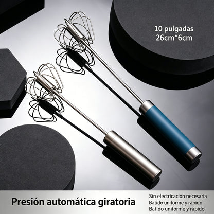22 € 【2-dielna sada】Poloautomatický šľahač vajec z nehrdzavejúcej ocele