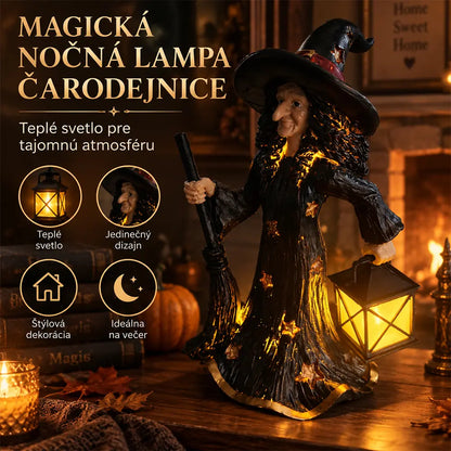 🧙✨Okrasna nočna lučka »Zvezdnata čarovnica«