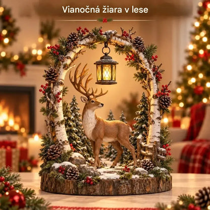 🎄🐮🐴🦌 LED svietiace figúrky (krava, kôň a jeleň) – vianočné dekorácie na stoly a okná