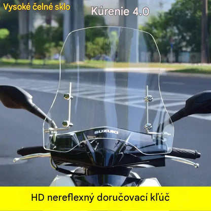 💥💥🏍️【Hrúbka 2,0 mm, výška 37 cm】nové čelné sklo pre elektromobily a motocykle, univerzálne čelné sklo