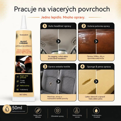 【Kúp 1, získaj 1 zadarmo】🚗 Vodotesné lepidlo na opravu stropu auta, vysokopevnostné lepidlo na previsnutý strop a interiér auta