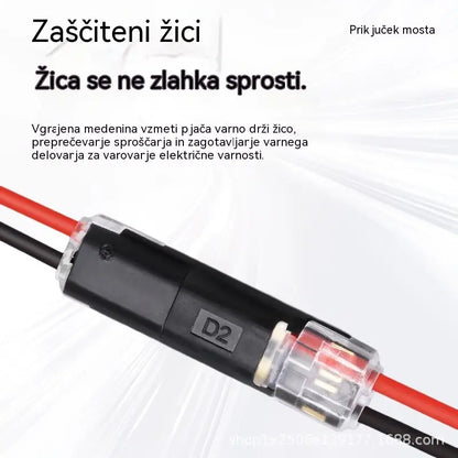 🥳 50 % popust! ⏰ 【1000 kosov na zalogi】Žični konektor brez luščenja, z zaklepno zaponko, varnim zapiranjem in protizdrsnim premazom ⚡️