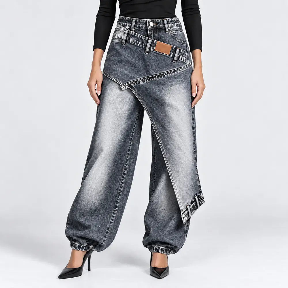 👖【XS-3XL】Štýlové a pohodlné džínsy so širokými nohavicami ✨💞