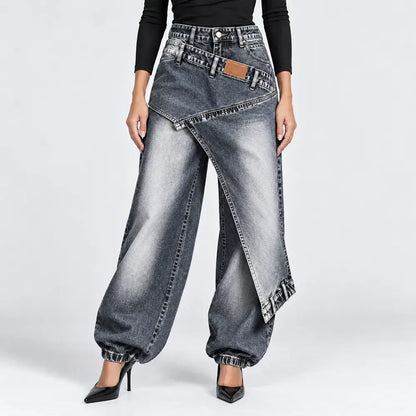 👖【XS-3XL】Štýlové a pohodlné džínsy so širokými nohavicami ✨💞