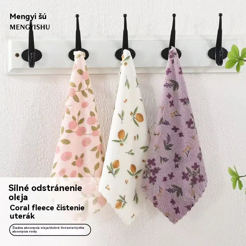 🧼【1 sada po 10 kusoch】【30cm×30cm】💢✨ Utěrka na nádobí z korálového fleecu