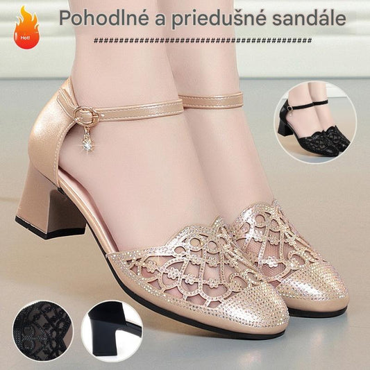 💞【35~40】Nové a elegantné sandále na nízkom podpätku pre