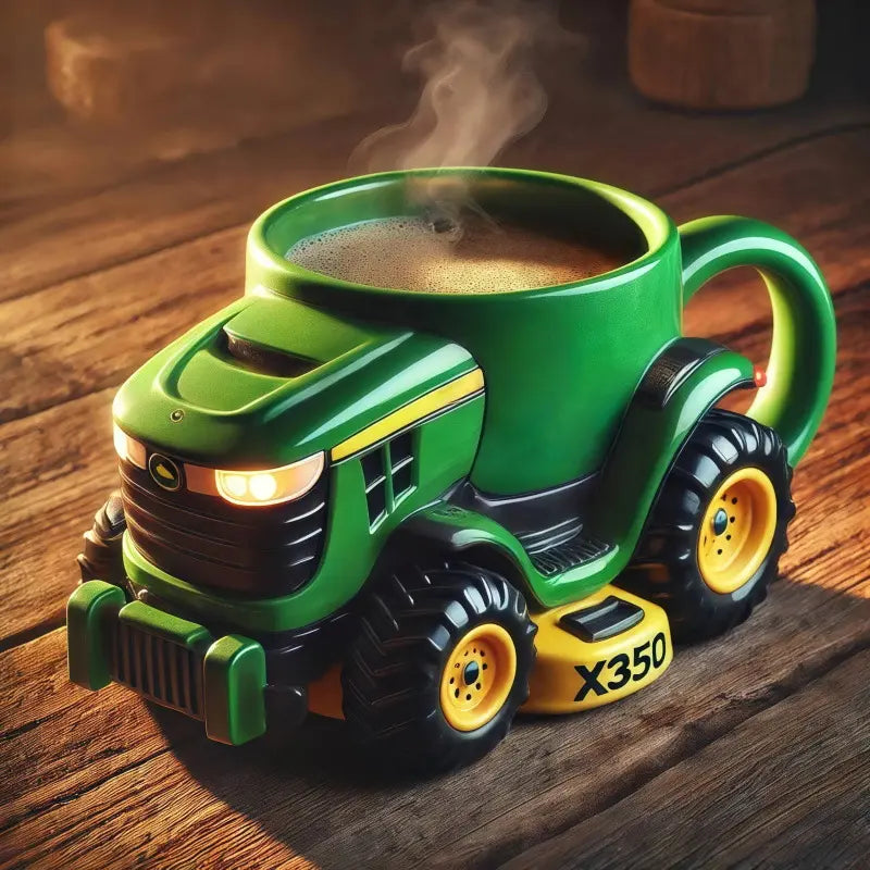 🔥☕Retro hrnček na kávu v tvare poľnohospodárskeho traktora