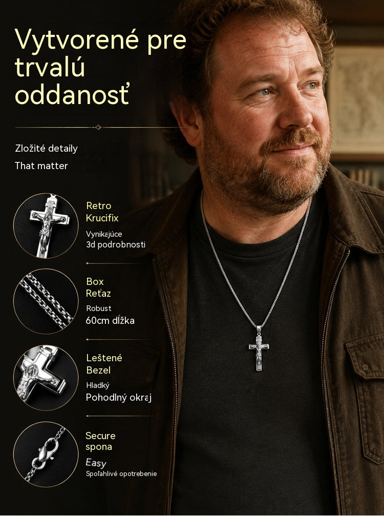 ✨Jemný nadčasový elegantný krížový náhrdelník
