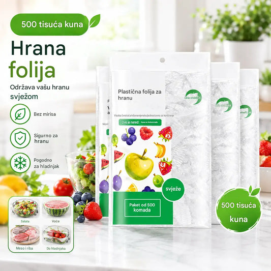 🔥🔥【500 komada】-- 23 €【Posljednja prodaja: 50% popusta】✨500 listova fleksibilne folije za hranu za višekratnu upotrebu