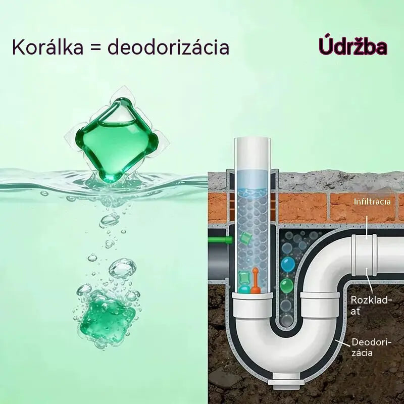 🏠💧  (100 tabliet)💞 Deodoračné kapsuly do odtoku – Bioenzýmové zloženie neutralizuje pachy pri zdroji. Okamžite osviežuje pachy bez agresívnych chemikálií. Rozlúčte sa s trápnymi pachmi. 🚰✅