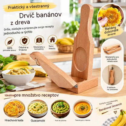 🍌 Drevený lis na toastové plátky a banány
