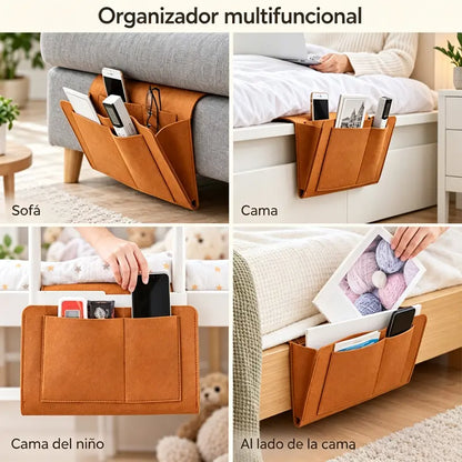 🛏️【Kúpte 1 a dostanete 1 zadarmo】✨ Zavesný organizér na posteľ z plsti | Mimoriadne odolná úložná taška do spálne, ktorú možno pripevniť bez vŕtania