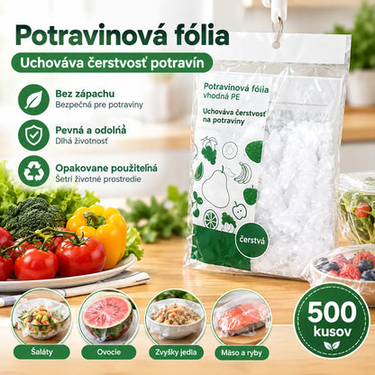 🔥🔥【500 kusov v balení】-- 22€【Posledná akcia: 50% zľava】✨500 listov opakovane použiteľnej, flexibilnej potravinárskej fólie