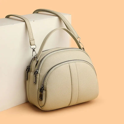 👜🎖️✨Dámska jedno ramenná taška z jednobarevnej kože