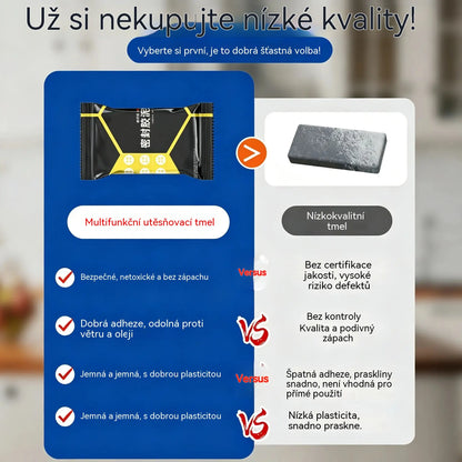 【10 položiek za 22 eur】🔧 Biely vodeodolný tmel - Na opravu otvorov, stien a vzduchovodov klimatizácie 💧🏠