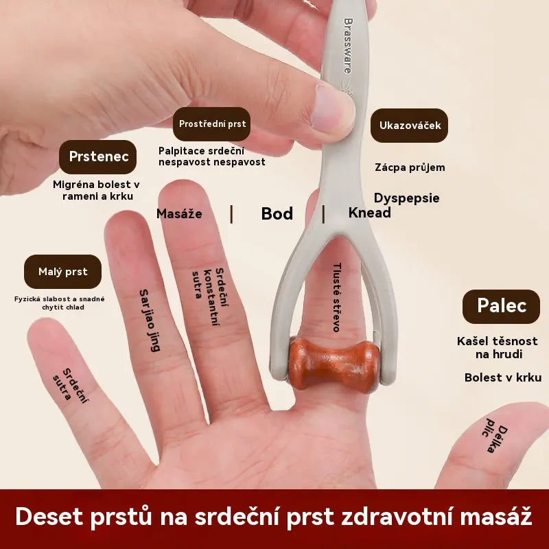 🔰🦵【Kúpte 1 a dostanete 1 zadarmo】Masážna pomôcka na prsty z masívneho dreva: Valčeky z prírodného dreva pomáhajú odblokovať meridiány kĺbov a zmierniť únavu rúk. 🌿