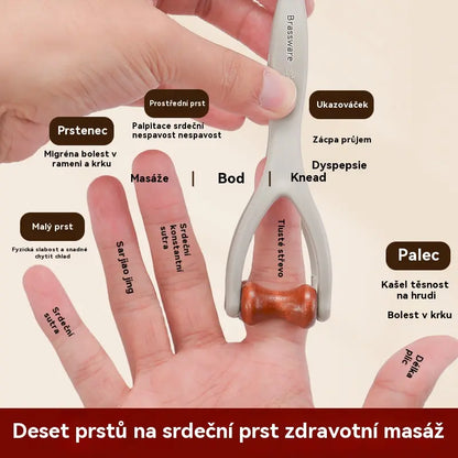🔰🦵【Kúpte 1 a dostanete 1 zadarmo】Masážna pomôcka na prsty z masívneho dreva: Valčeky z prírodného dreva pomáhajú odblokovať meridiány kĺbov a zmierniť únavu rúk. 🌿
