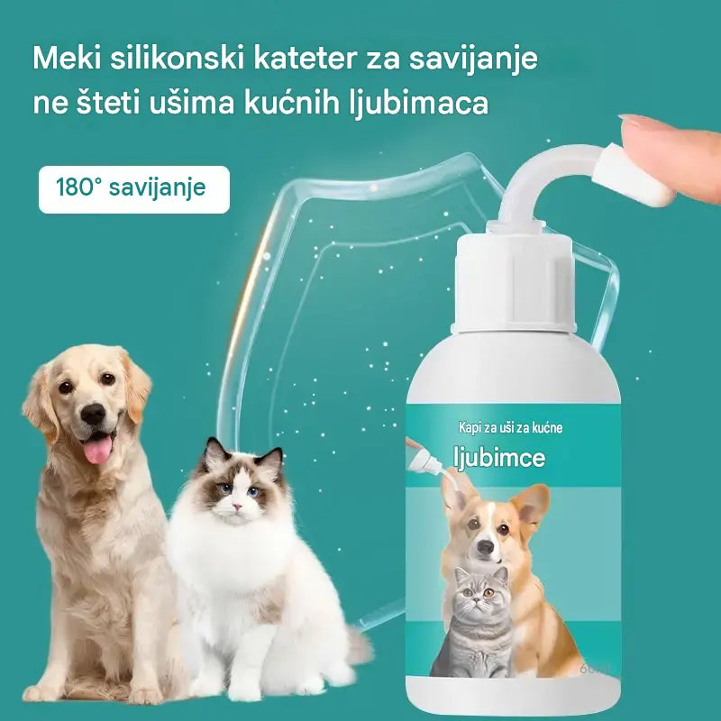 【Kupite 1, dobijte 1 gratis】 🐱🐶 Nježne kapi za čišćenje ušiju za kućne ljubimce – Recite zbogom bolestima uha