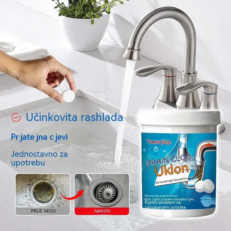 🔥【Kupite 1, dobijte 1 gratis】 ❤️ Moćne šumeće tablete za čišćenje koje brzo otapaju začepljenja uzrokovana masnom kosom i odčepljuju začepljene odvode; također dezodoriraju i imaju antibakterijska svojstva.
