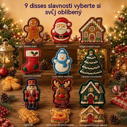 ⌛【3-dielna sada】21 €🥧🎄Sbírka mini forem na vánoční dorty s 9 vzory | 🫎Opakovaně použitelné reliéfní formy na tvarování detailních vánočních dortů ve tvaru Santa Clause, sněhuláka, soba a vánočního stromečku⛄