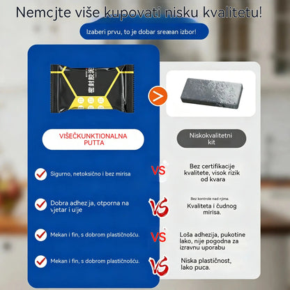 【10 komada za 24 €】🔧 Bijeli vodootporni kit za brtvljenje – Popravlja rupe, zidove i cijevi klima uređaja 💧🏠