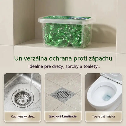 🏠💧 2 Balenia (100 tabliet)💞 Deodoračné kapsuly do odtoku – Bioenzýmové zloženie neutralizuje pachy pri zdroji. Okamžite osviežuje pachy bez agresívnych chemikálií. Rozlúčte sa s trápnymi pachmi. 🚰✅