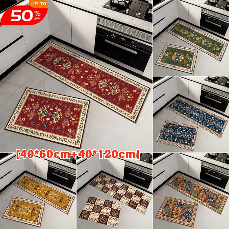 🏠💧【Kúpte veľké a dostanete malé zadarmo】Super savá podložka｜40×60+40×120 cm, protišmyková a rýchloschnúca do domácnosti