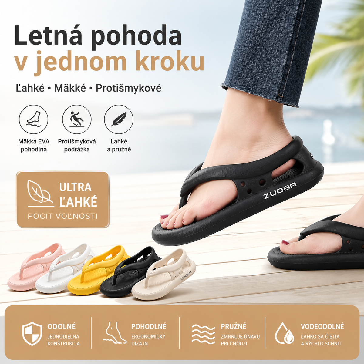 💥【36-45】 Letné sandále mäkká podrážka protišmyková odolná voči opotrebovaniu pánske a dámske modely