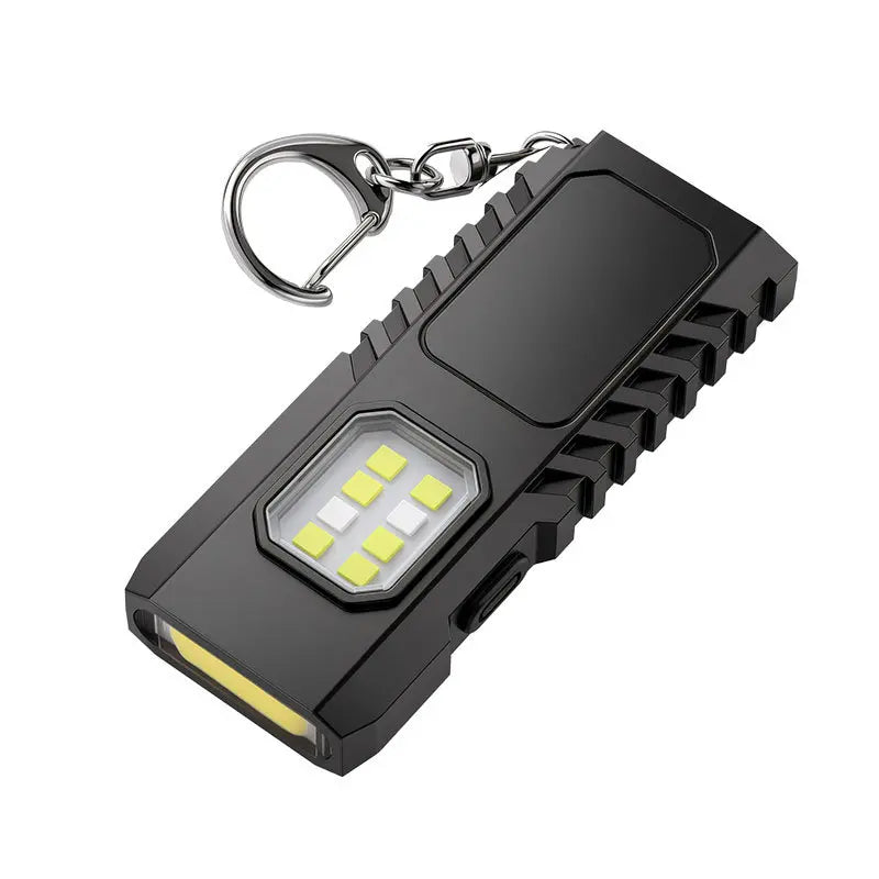 ✨🔦 Multifunkčná mini LED baterka na kľúčenku, kompatibilná s výkonným USB nabíjaním.