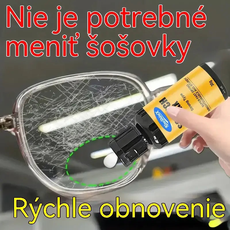 🔥【Kúp 1, získaj 1 zadarmo】2 fľaše za 22 eur 🔥 Oprava škrabancov na šošovkách, krém na opravu okuliarov