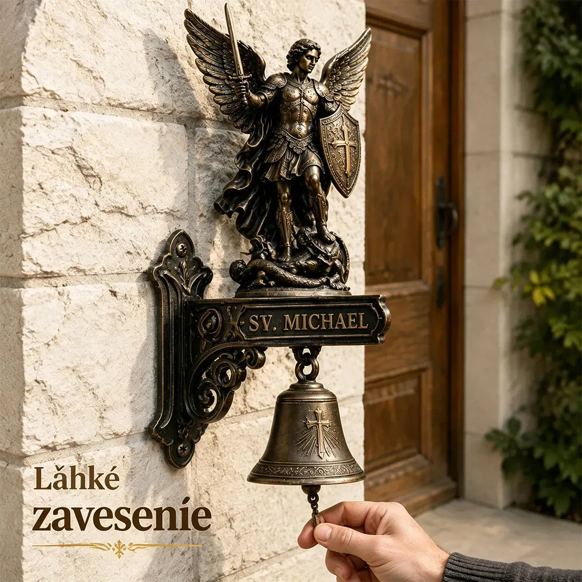Archanjelský zvonček, nástenný dekoratívny predmet zo živice.
