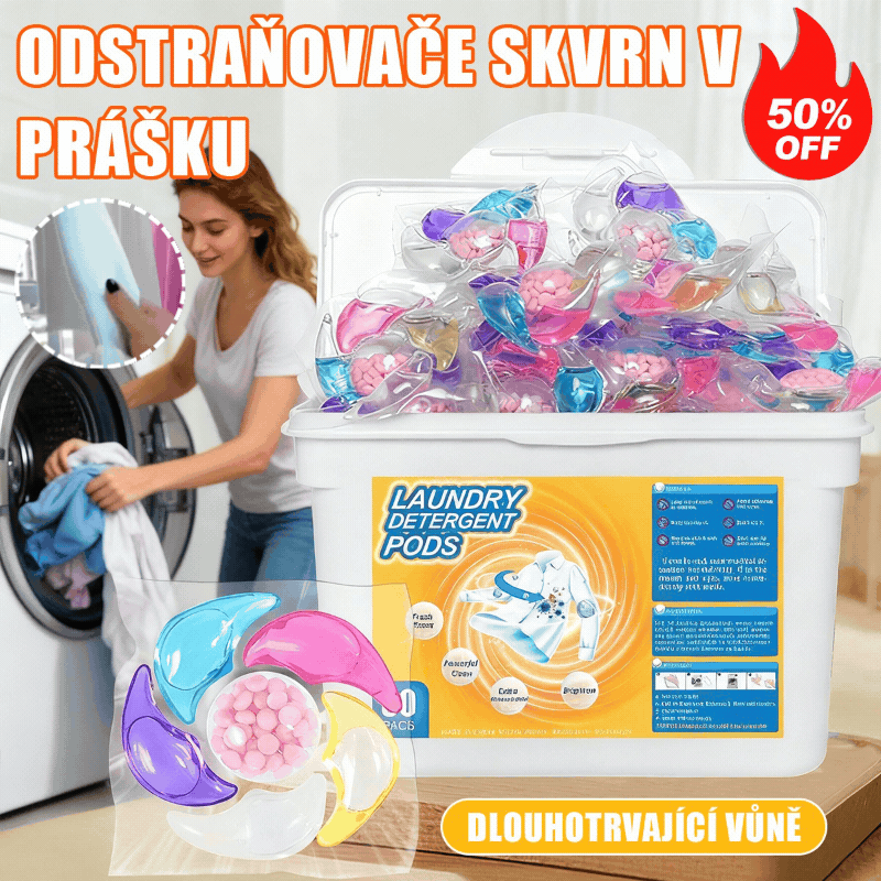 ✨👚【30 kusov】✨Extra veľké vedro 6v1 vonné perličky na bielizeň odstraňujú škvrny a zanechávajú vôňu, hladko likvidujú roztoče a baktérie
