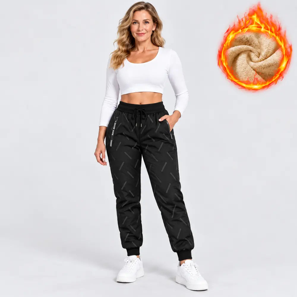 🔥【XXS-3XL】Dámske termo nohavice s flísovou podšívkou - nepremokavé a vetruodolné