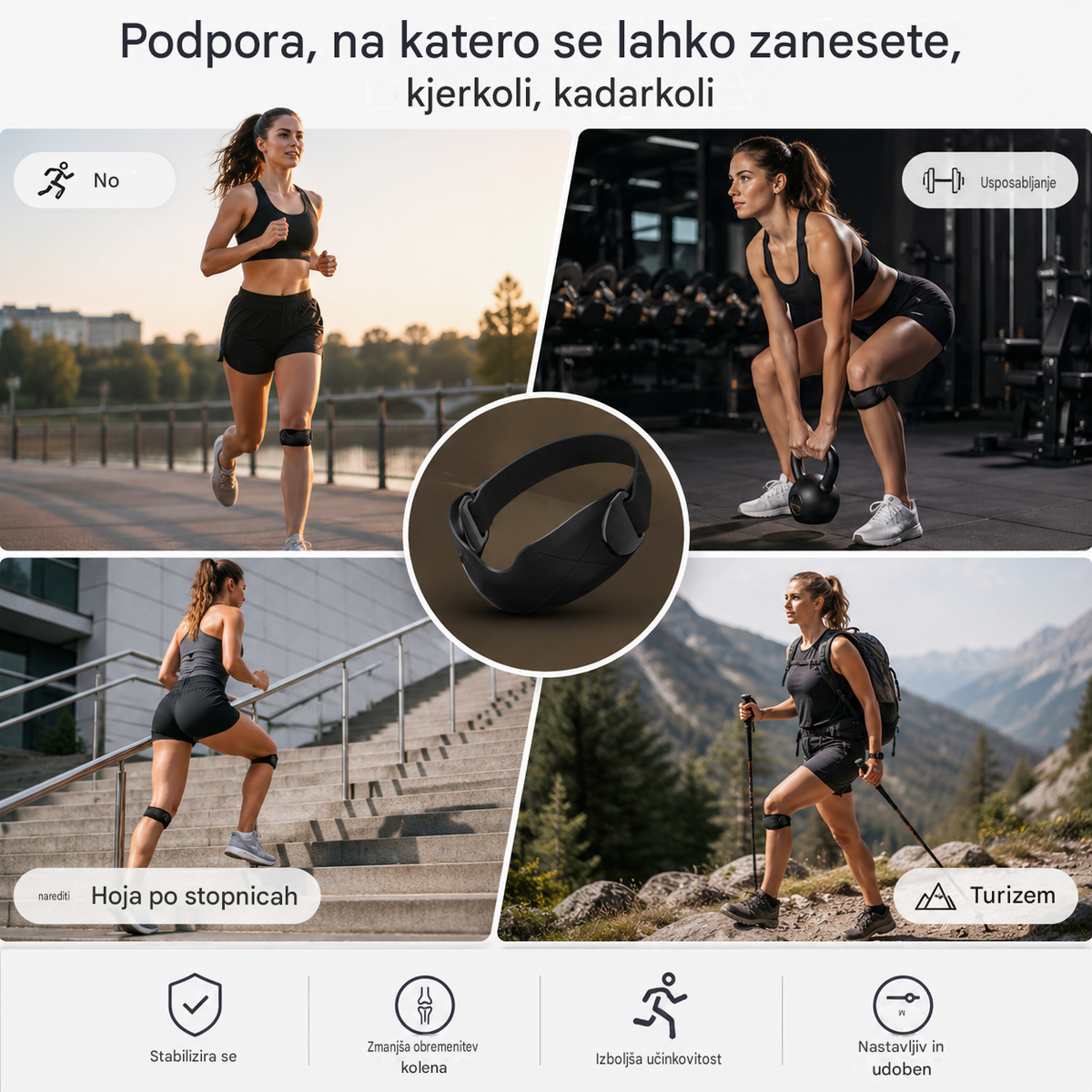 4 za samo 22 € 🏃‍♀️ Športna opornica za koleno 👉 Vaša kolena potrebujejo počitek. Ta opornica za koleno vam nudi dovolj časa za počitek.