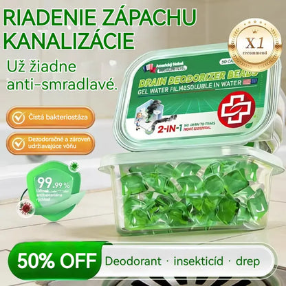 🏠💧 2 Balenia (100 tabliet)💞 Deodoračné kapsuly do odtoku – Bioenzýmové zloženie neutralizuje pachy pri zdroji. Okamžite osviežuje pachy bez agresívnych chemikálií. Rozlúčte sa s trápnymi pachmi. 🚰✅