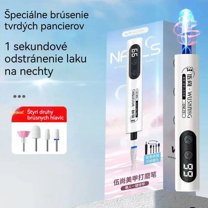 💅Elektrický pilník na nechty 2 v 1 s LCD obrazovkou (vrátane 4 leštiacich hlavíc)