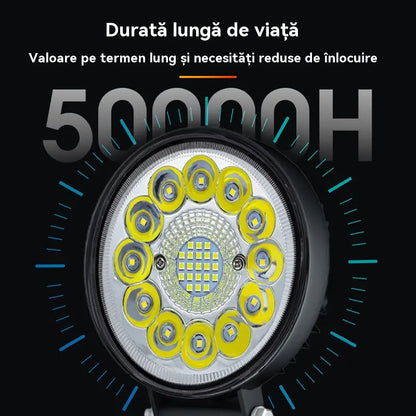 🚨💡【Kúpte 1 a získajte 1 zadarmo】99W okrúhle LED svetlomety pre upravené vozidlá, pomocné svetlomety pre terénne vozidlá